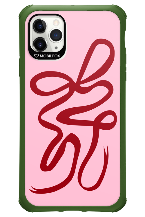 Burgundy Bow - Apple iPhone 11 Pro Max