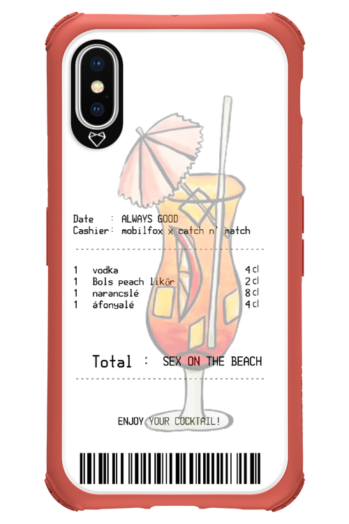 sex on the beach koktél - Apple iPhone X