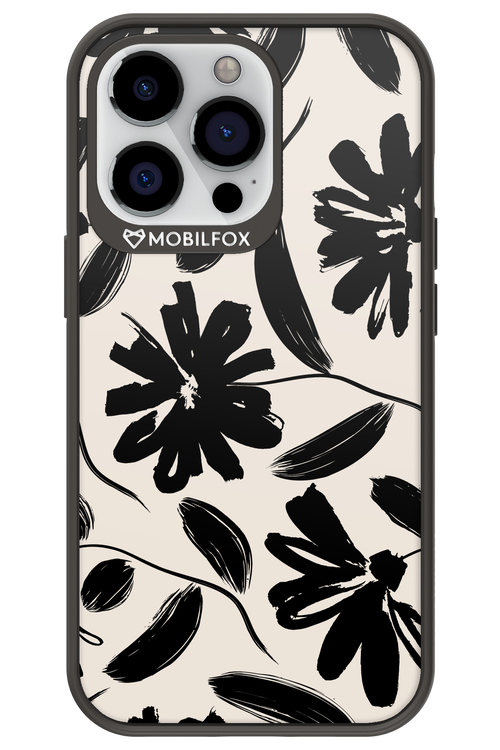 Monochrome Flowerss - Apple iPhone 13 Pro