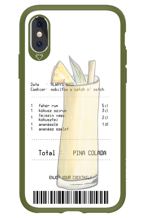 pina colada koktél - Apple iPhone XS