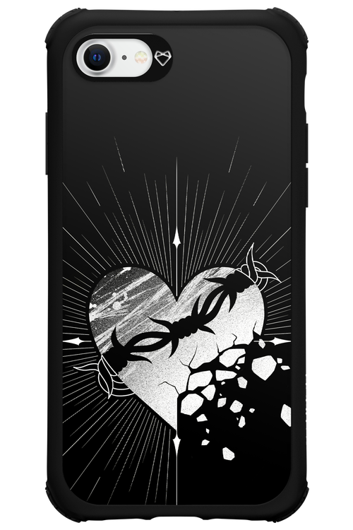 Fehér Szív - Apple iPhone 8