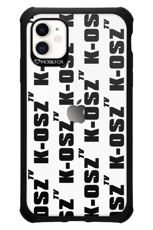 K-osz Transparent Black - Apple iPhone 11