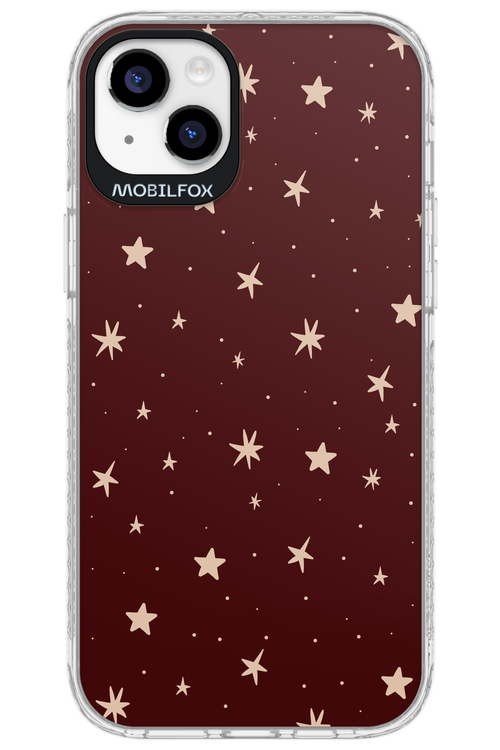 Burgundy Stars - Apple iPhone 14 Plus