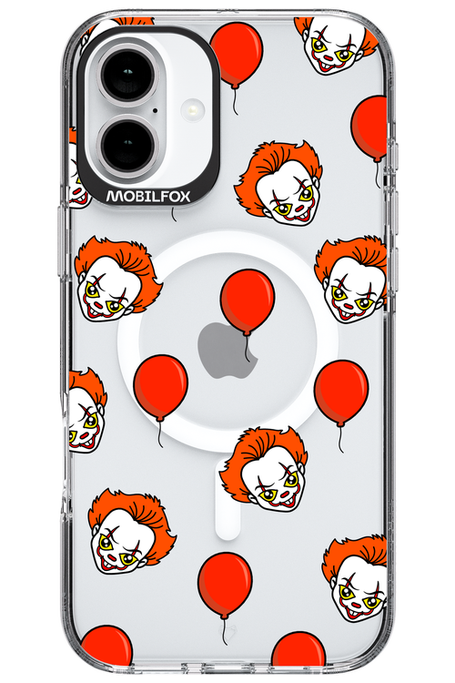 Mystery Clown (Transparent) - Apple iPhone 16 Plus