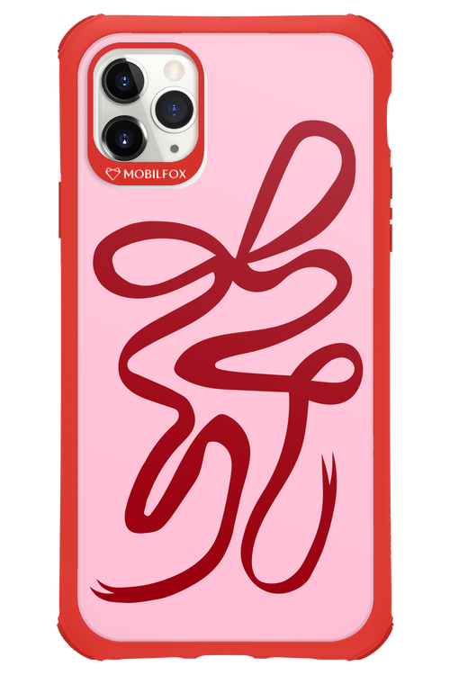 Burgundy Bow - Apple iPhone 11 Pro Max