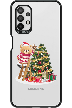 Christmas Bear (Transparent) - Samsung Galaxy A32 5G