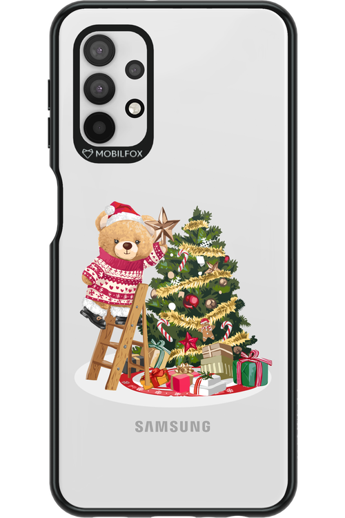 Christmas Bear (Transparent) - Samsung Galaxy A32 5G