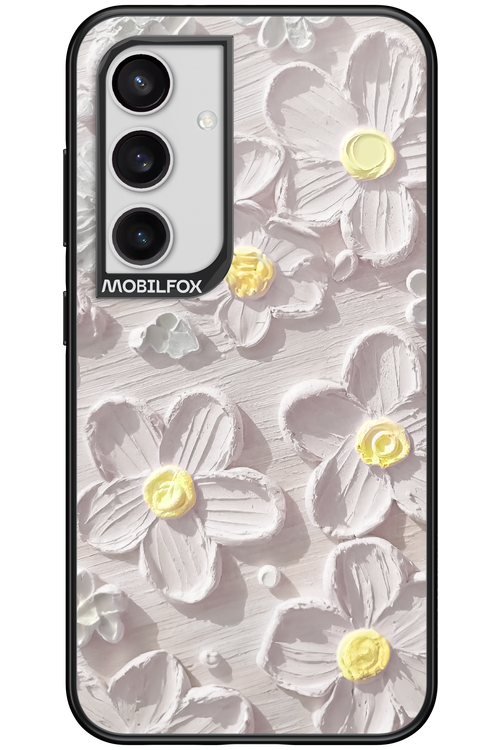 White Flowers - Samsung Galaxy S24