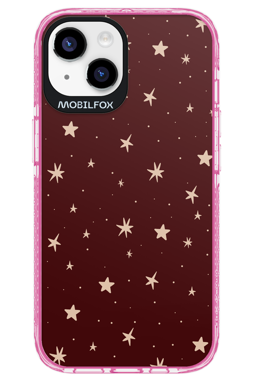Burgundy Stars - Apple iPhone 14
