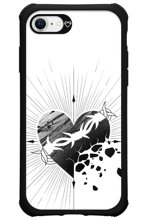 Fekete Szív - Apple iPhone SE 2020