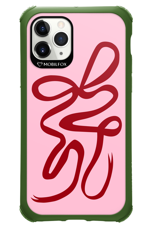 Burgundy Bow - Apple iPhone 11 Pro