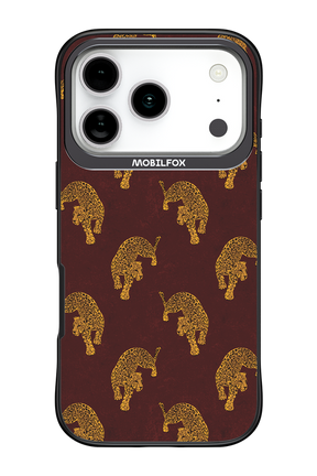 Burgundy Leopard Pattern - Apple iPhone 17 Pro
