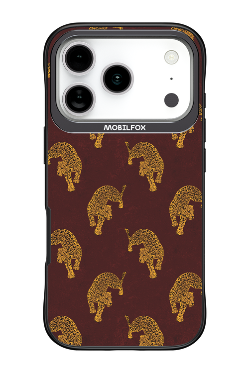 Burgundy Leopard Pattern - Apple iPhone 17 Pro