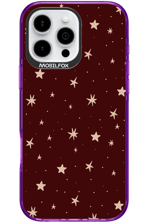 Burgundy Stars - Apple iPhone 16 Pro Max