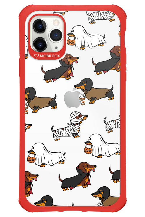 Scary Dachshund (Transparent) - Apple iPhone 11 Pro Max