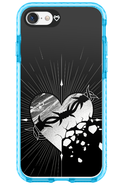 Fehér Szív - Apple iPhone 8