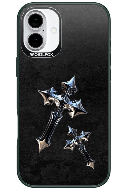 Chrome Crosses - Apple iPhone 16 Plus