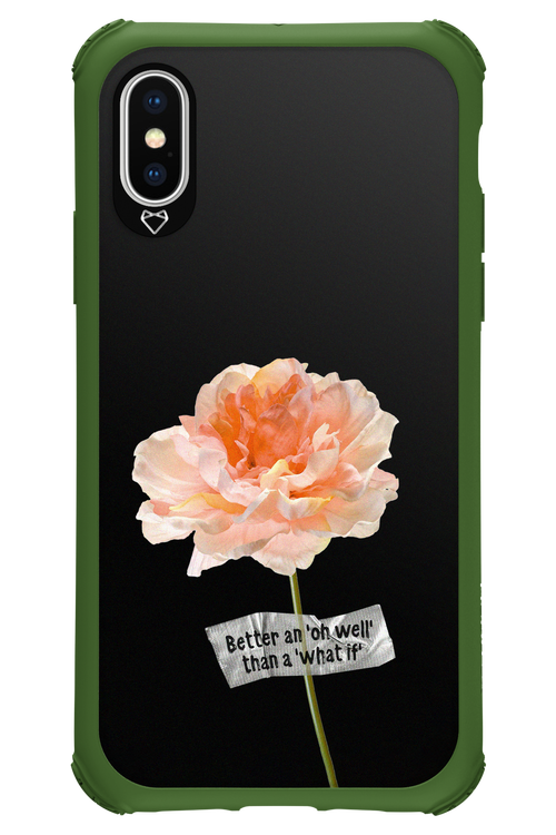 Flower Black - Apple iPhone XS