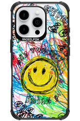 Crayon Smiley Colorful - Apple iPhone 16 Pro