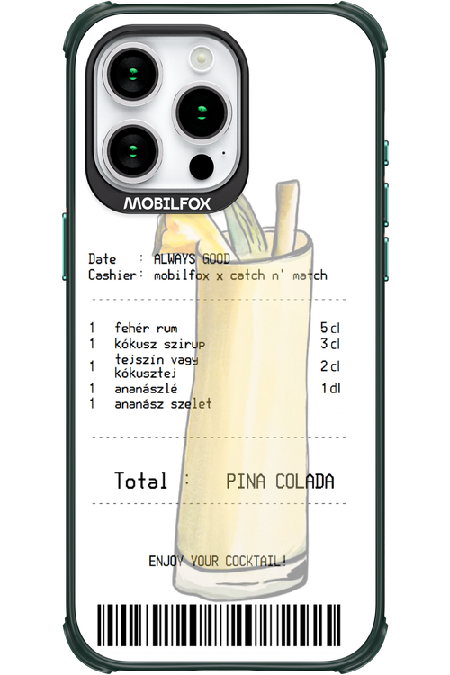 pina colada koktél - Apple iPhone 15 Pro Max