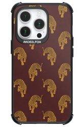 Burgundy Leopard Pattern - Apple iPhone 14 Pro