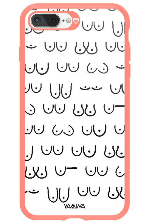 Boobies (white) - Apple iPhone 8 Plus