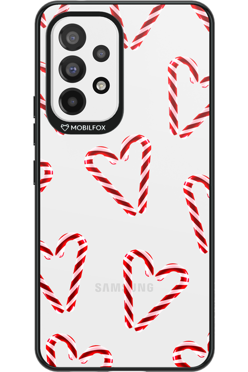 Candy Cane Hearts - Samsung Galaxy A53