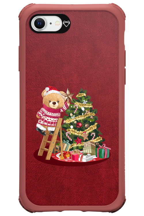 Christmas Bear (Burgundy) - Apple iPhone 8