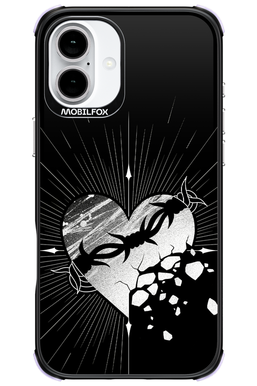 Fehér Szív - Apple iPhone 16 Plus