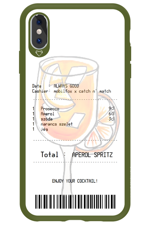 aperol spritz koktél - Apple iPhone XS Max