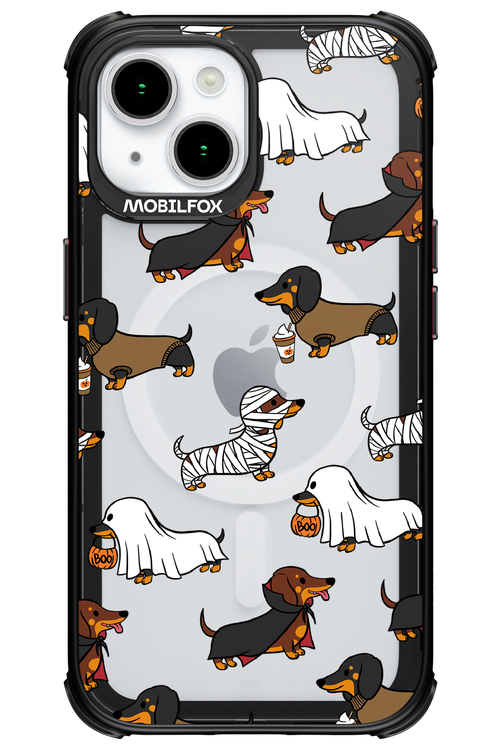 Scary Dachshund (Transparent) - Apple iPhone 15