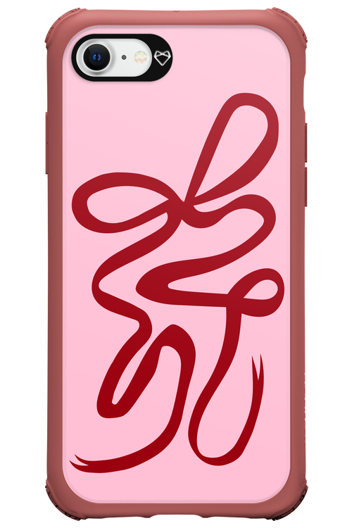 Burgundy Bow - Apple iPhone 7