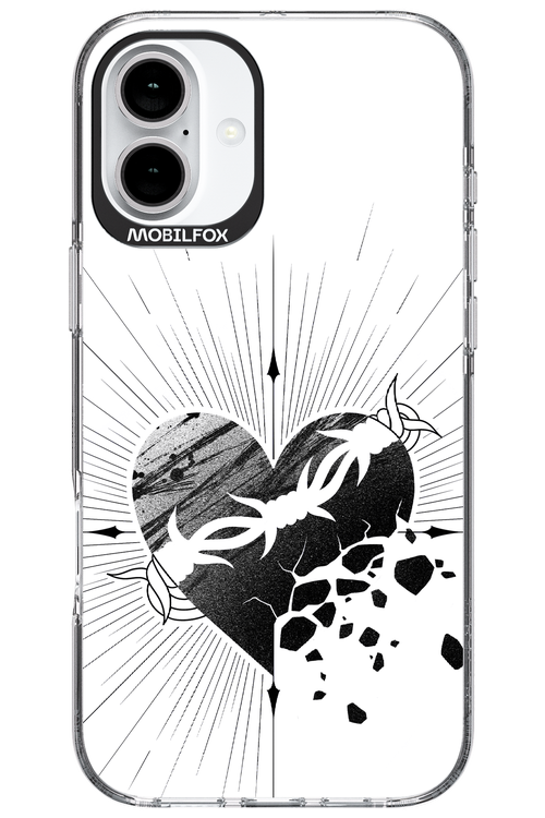 Fekete Szív - Apple iPhone 16 Plus