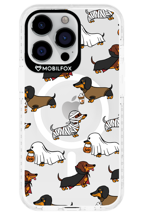 Scary Dachshund (Transparent) - Apple iPhone 13 Pro