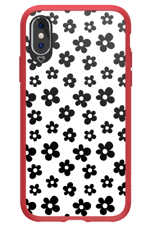 Monochrome Flowers  - Apple iPhone XS