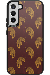 Burgundy Leopard Pattern - Samsung Galaxy S22+
