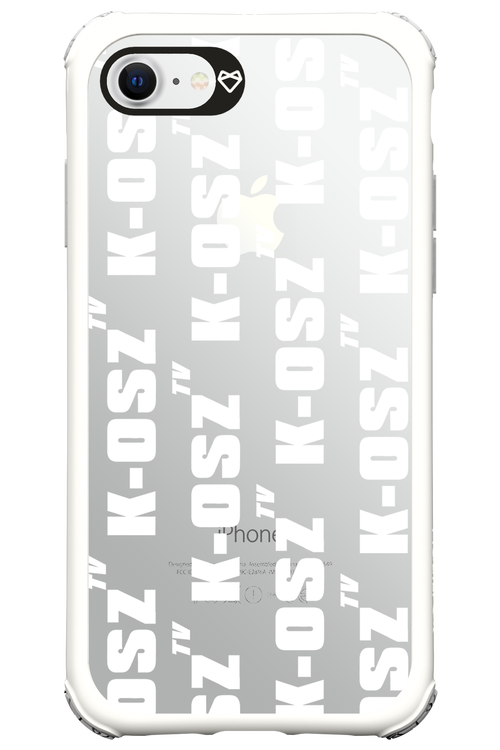 K-osz Transparent White - Apple iPhone 8