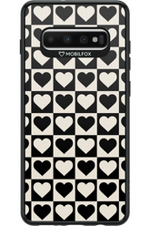 Checkered Heart - Samsung Galaxy S10+