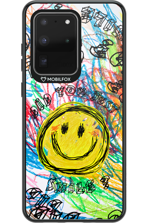 Crayon Smiley Colorful - Samsung Galaxy S20 Ultra 5G