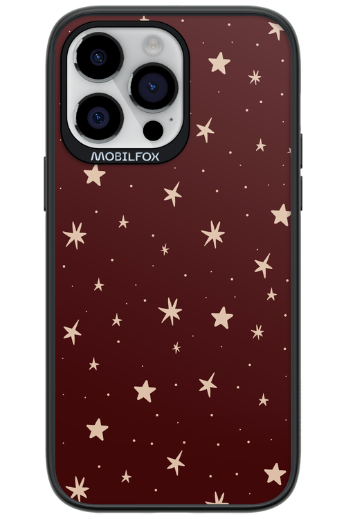 Burgundy Stars - Apple iPhone 14 Pro Max