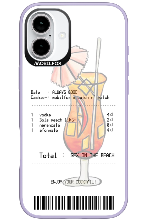 sex on the beach koktél - Apple iPhone 16 Plus
