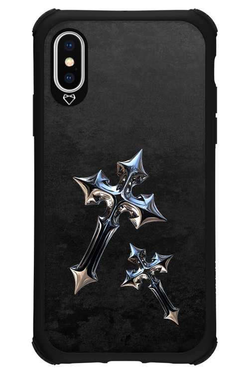 Chrome Crosses - Apple iPhone X