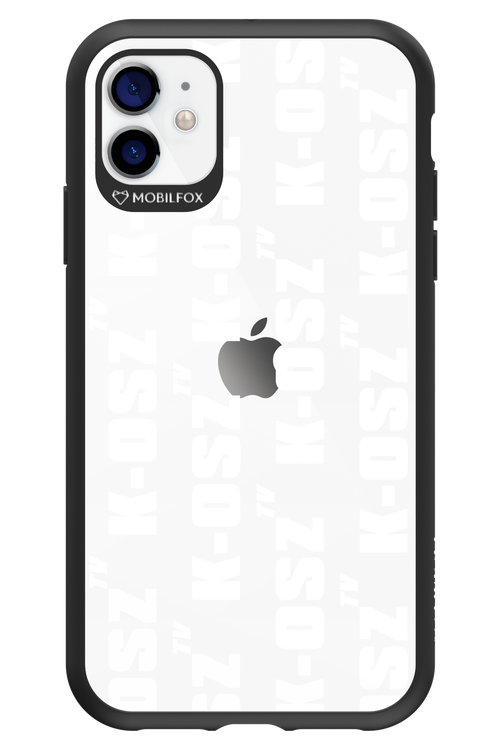 K-osz Transparent White - Apple iPhone 11