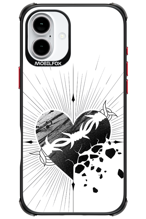 Fekete Szív - Apple iPhone 16 Plus