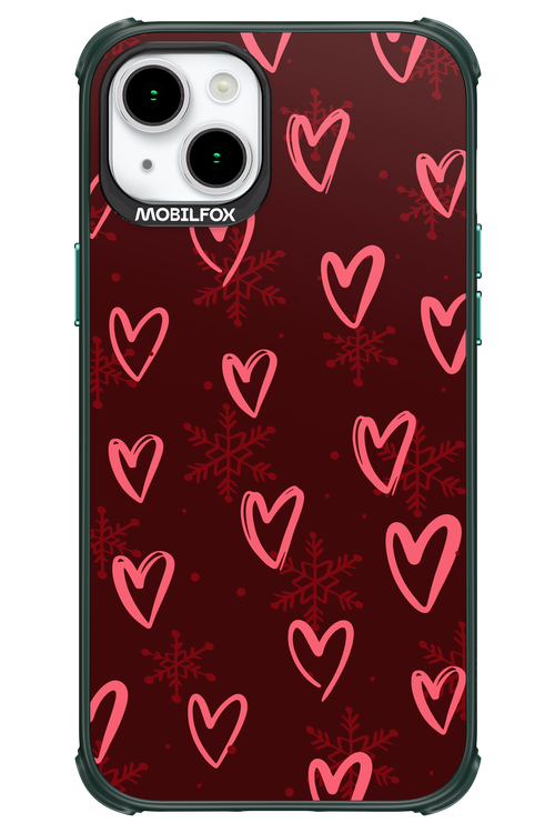 Christmas Hearts - Apple iPhone 15 Plus