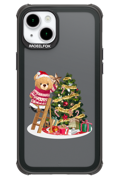 Christmas Bear (Transparent) - Apple iPhone 15 Plus