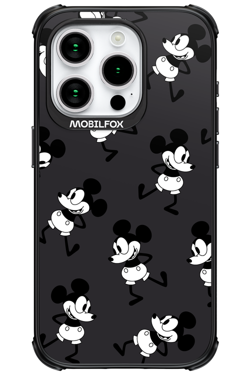 Iconic Mouse (antracite pattern) - Apple iPhone 15 Pro