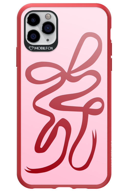 Burgundy Bow - Apple iPhone 11 Pro Max