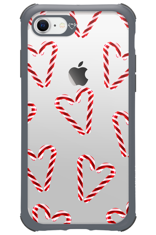 Candy Cane Hearts - Apple iPhone 7