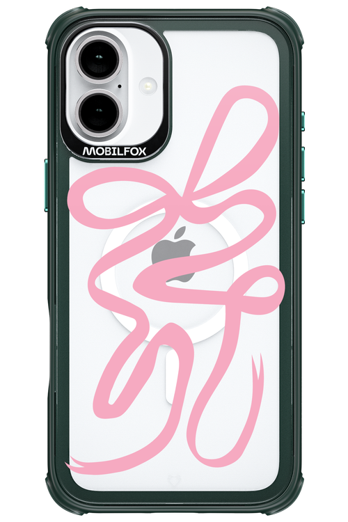 Pink Bow - Apple iPhone 16 Plus
